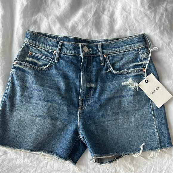 MOTHER the dutchie high waisted shorts - Picture 8 of 11